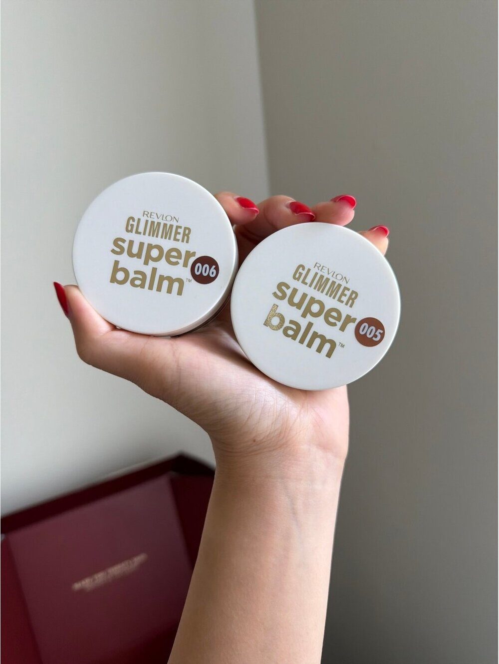 revlon glimmer super balm in 005 and 006